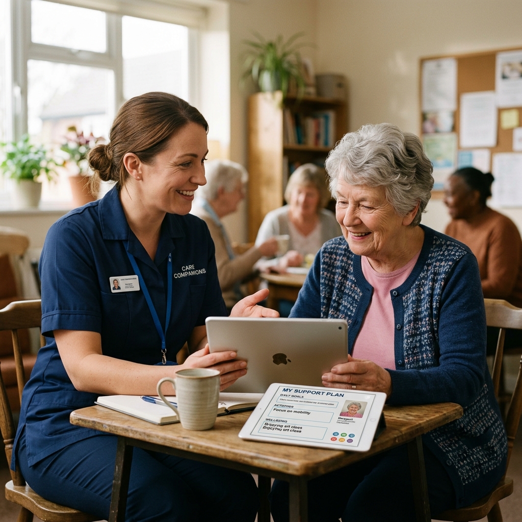 Photograph of calm positive behavioural support